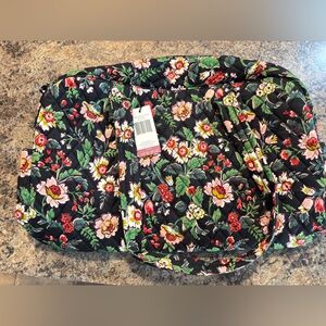 Vera Bradley Black Floral Quilted Bag